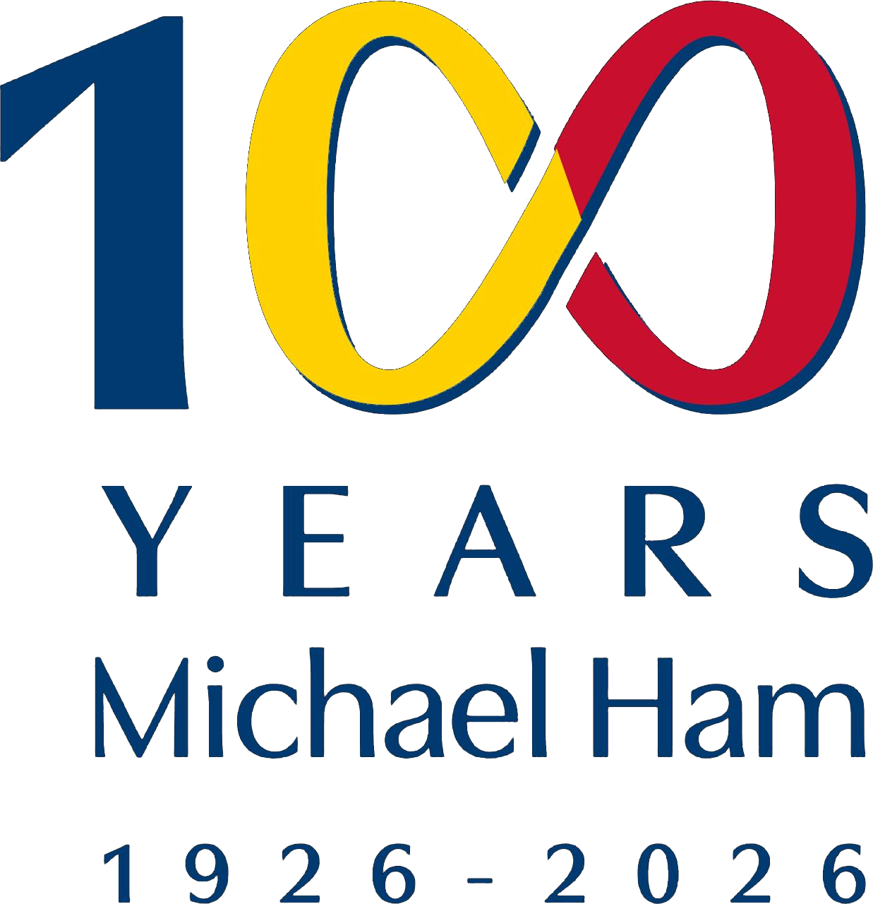 Logo 100 Years Michael Ham